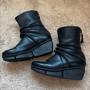 Trippen Limber Leather Platform Boots